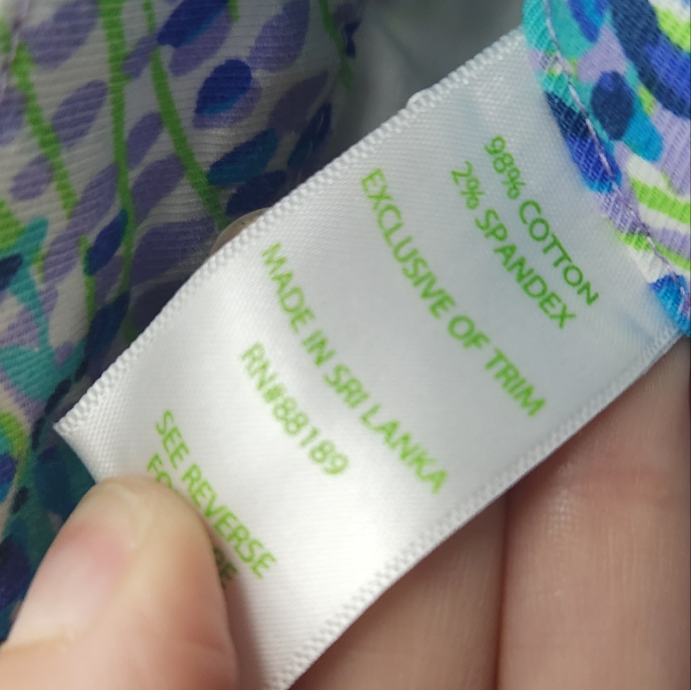 Women's Lilly Pulitzer Cropped Pants Sz 2 - Picture 5 of 11